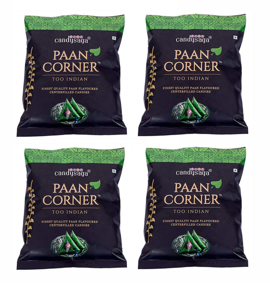 4x CandySaga Paan Corner Paan Flavoured Candy (Packet) (Pack Of 4) - 1860 Gram