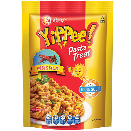 50x Sunfeast YiPPee! Pasta Treat | Masala , Pack of 50 (65g each)