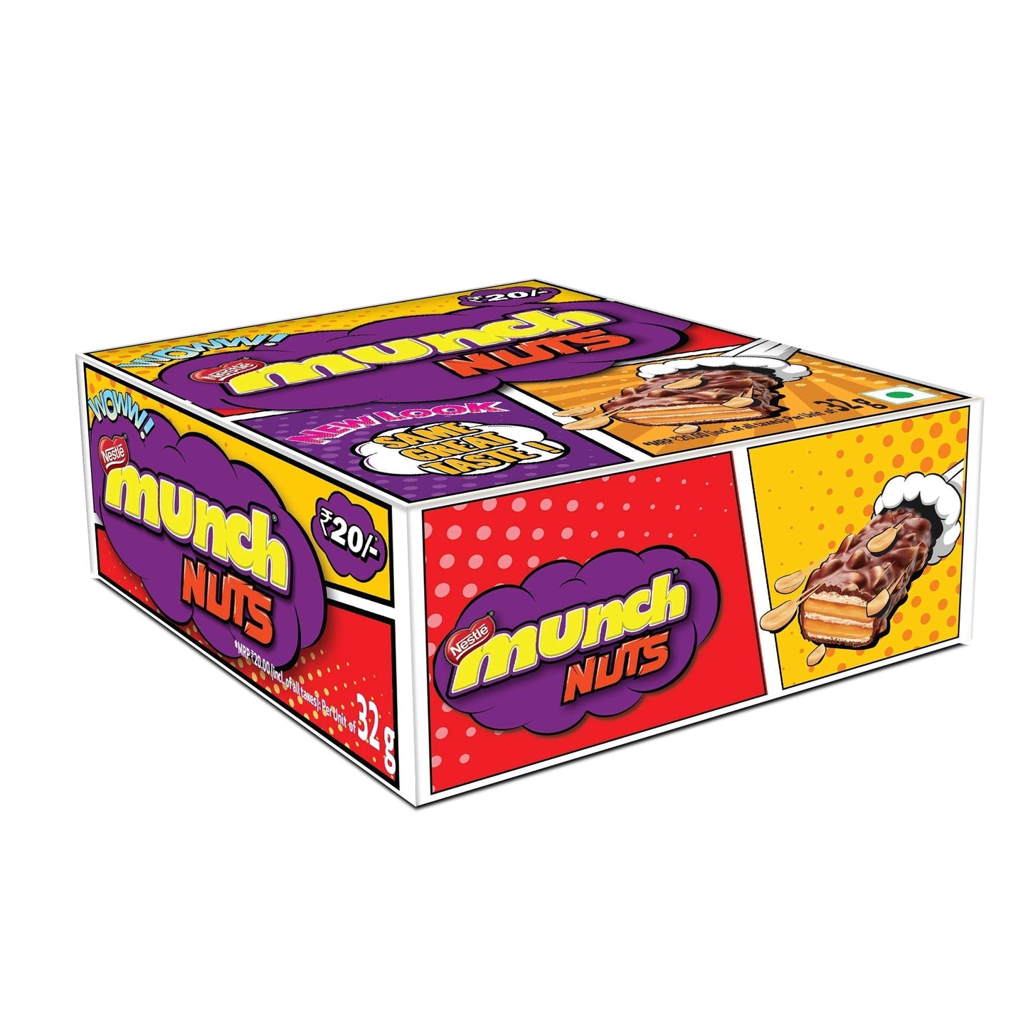 24x Nestle Munch Nuts Crunchy Peanut Bits, Pack of 24 (30g each)