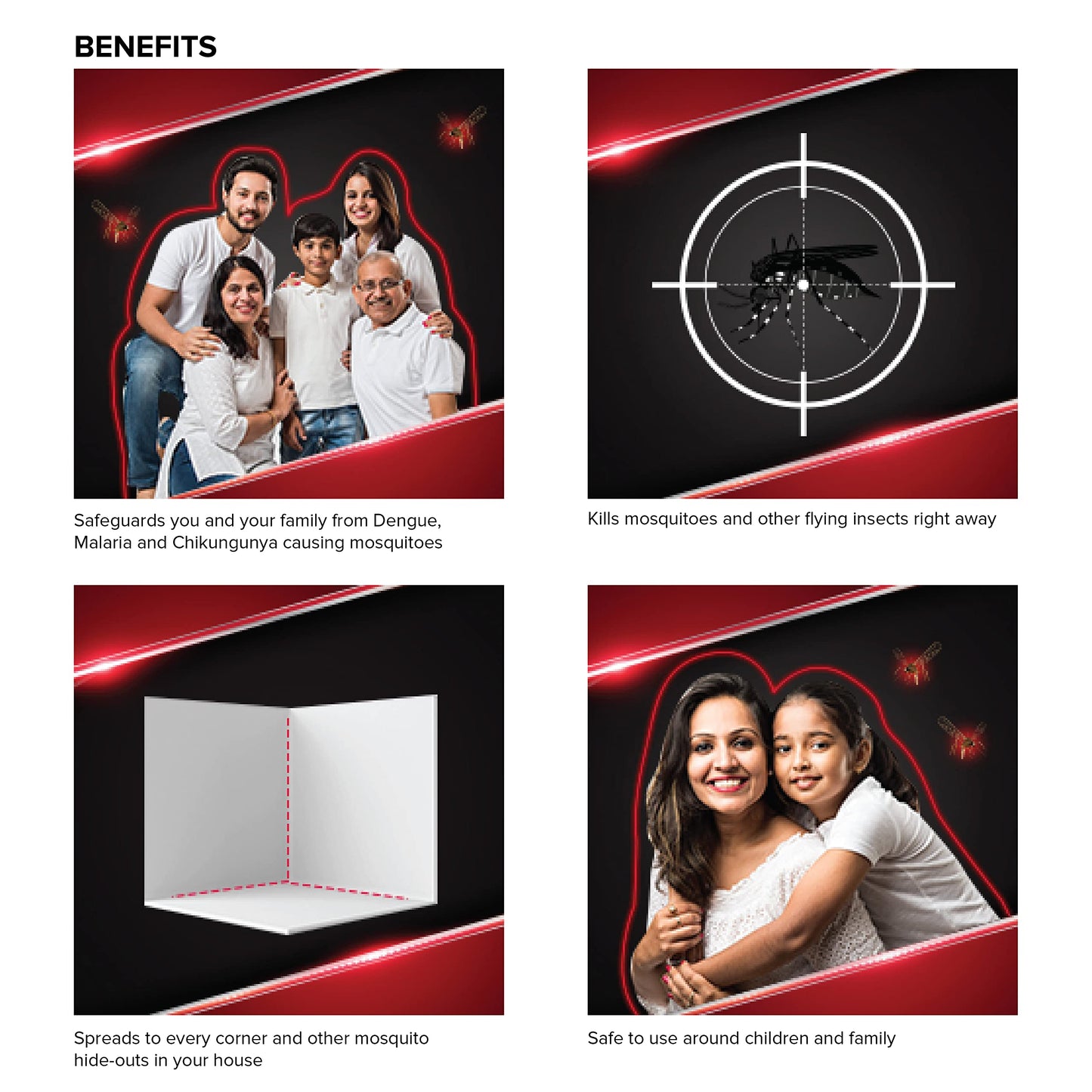 Odomos Mosquito & Flies Killer Spray- 625ml |Powerful Formula for Complete Protection |Effective Indoor Pest Control |Instant Kill & Long Lasting Action |All round protection from Dengue and Malaria