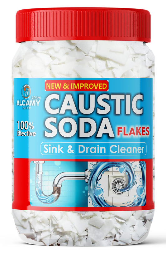 AAAL Caustic Soda Flakes 420gm | Chimney Cleaner, Pure & Powerful Drain Cleaner
