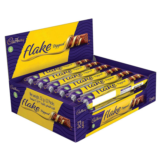 12x Cadbury Flake Dipped Bar - Pack of 12 - (32g each)