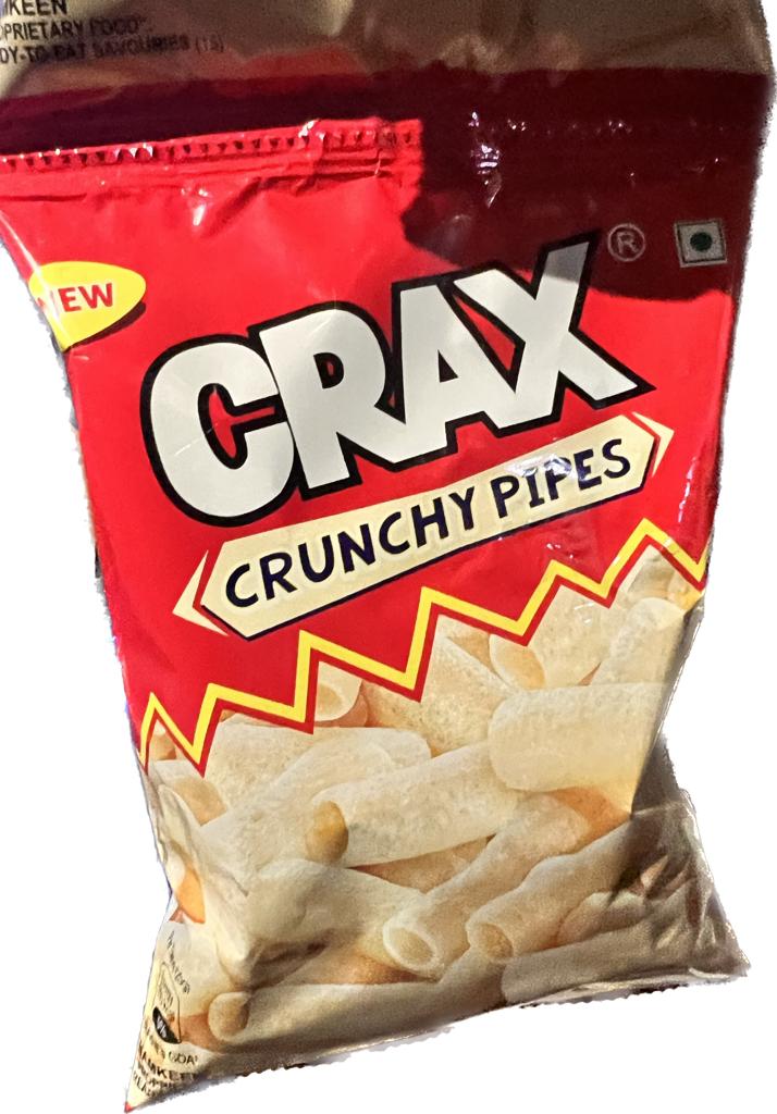 50x Crax Crunchy Pipes - 21g - Pack of 50