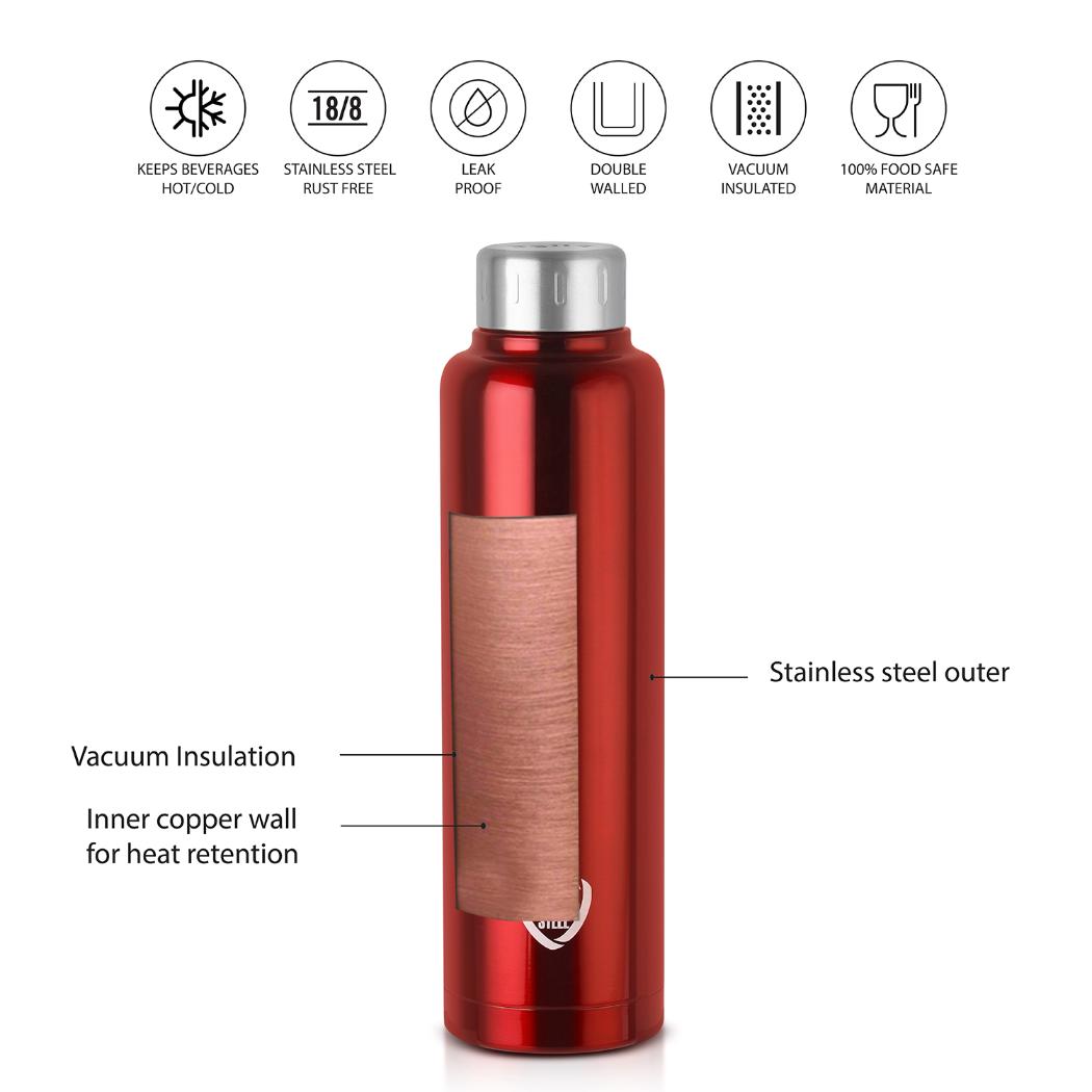Vigo Flask, Vacusteel Water Bottle, 750ml