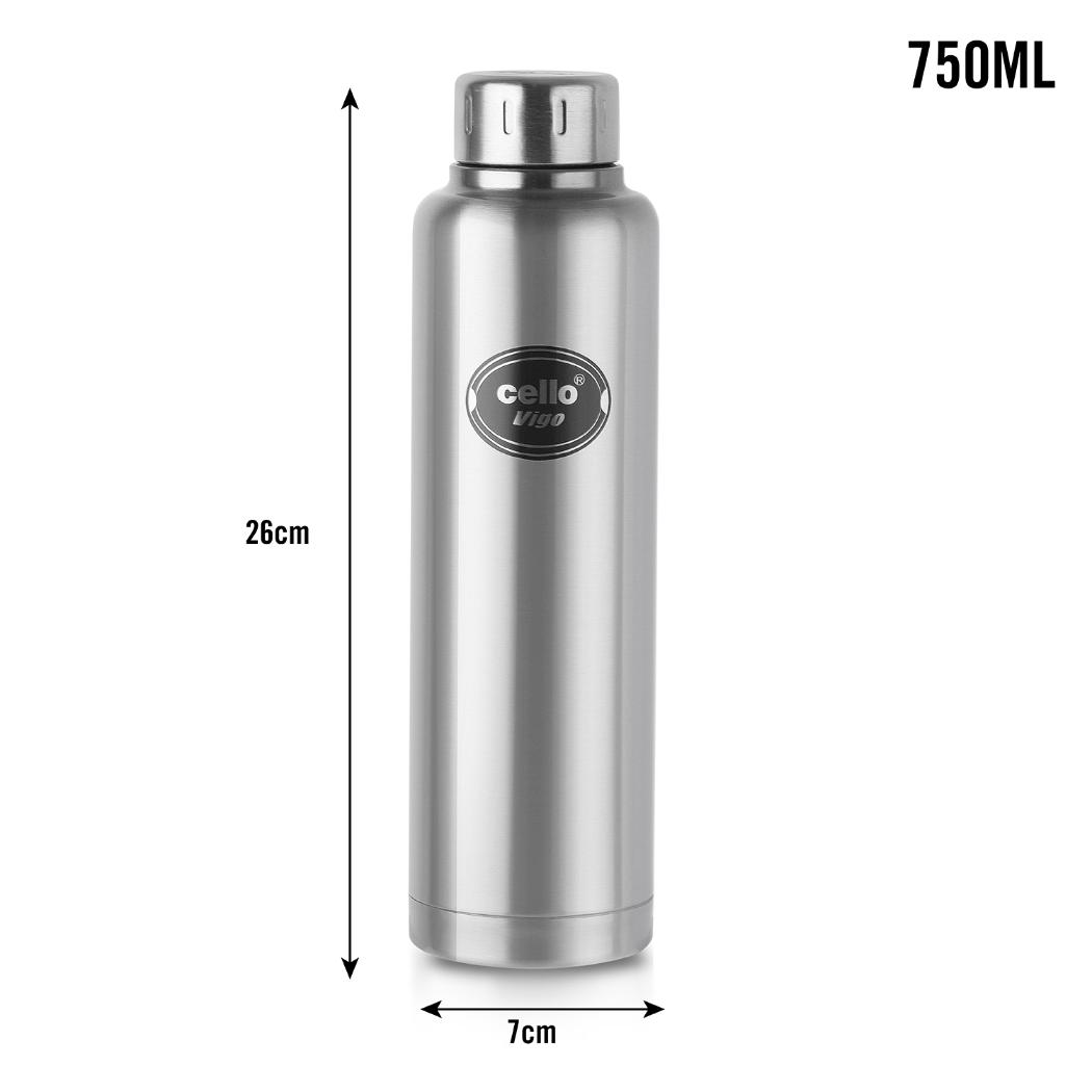 Vigo Flask, Vacusteel Water Bottle, 750ml