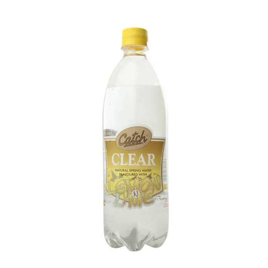 24x Catch Clear Diet Natural Spring Water Flavoured With Lemon N Lime, 750ML (Pack of 24)