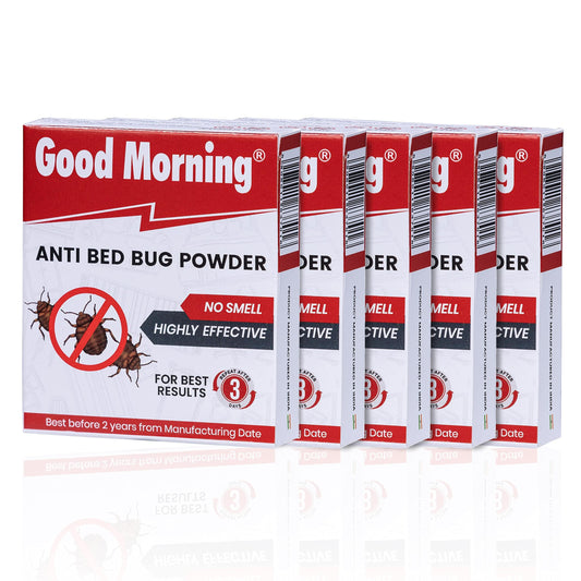Good Morning Bed Bug Killer Powder Concentrate, Makes 5 Liters Spray (Pack of 5)