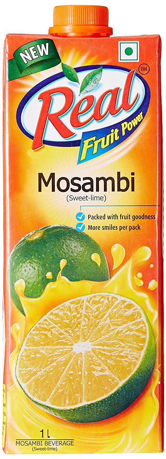 10x Real Fruit Power Mosambi - 1000ml each - Pack of 10