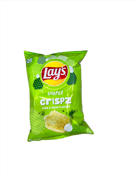200x Lays Shapez Crispz Herb & Onion Flavor - 47g - Pack of 200