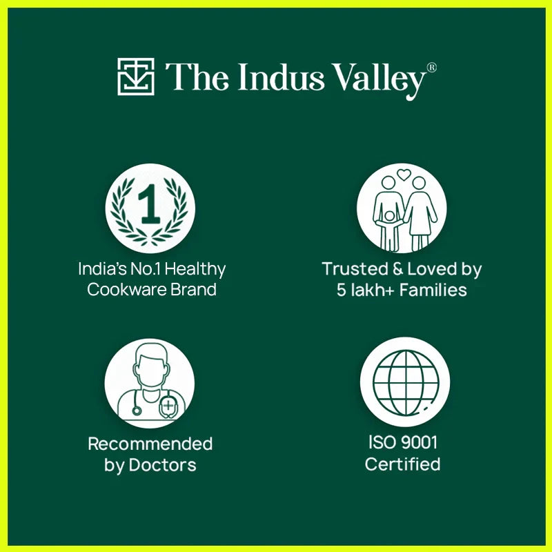 100% Pure Sheet Iron Kadai/ Jalebi/ Paella Pan, Silicone Cool Handles, Seasoned, Toxin-free, Induction, 25.4cm, 1.4L