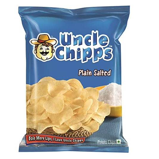 50x Uncle Chips, Plain Salted, Pack of 50 (52 g each)