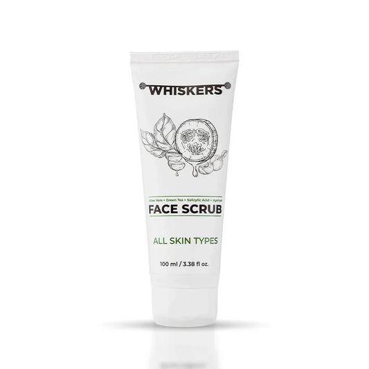Whiskers ALOE VERA & APRICOT FACE SCRUB DEEP CLEANSING & EXFOLIATING