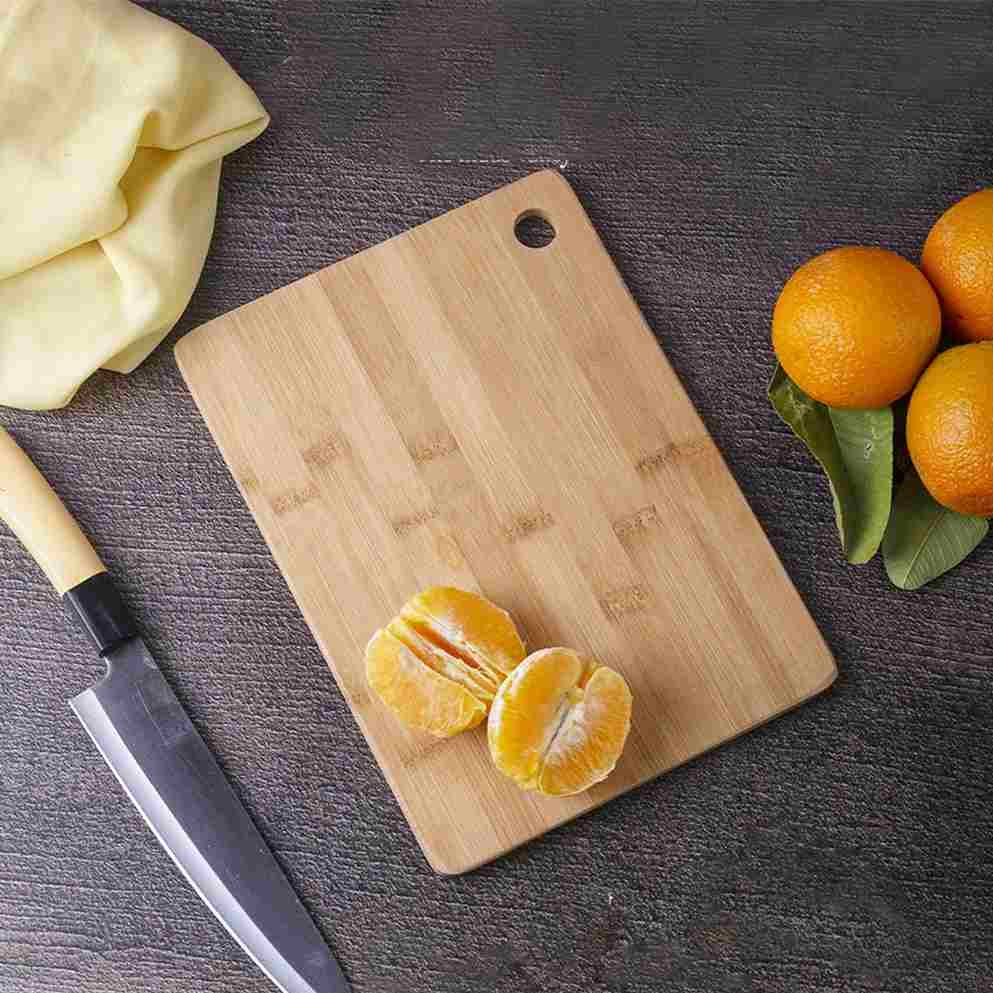 100% Natural Bamboo Wood Chopping/Cutting Board, Toxin-free, No Dye/Polish, Strong,Scratch Resistant 32cm in Length /21.7cm in Width