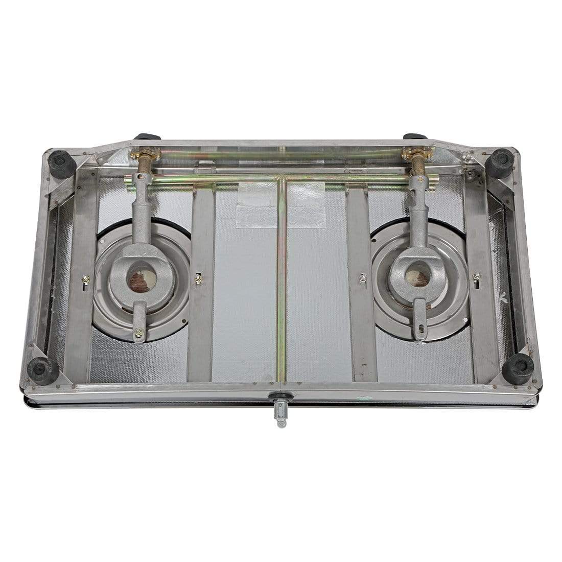 Zest 2 Burner Glass Cooktop,  Black 7mm Toughened Glass with 1 Year Warranty, Ergonomic Knobs, Efficient Brass Burners, Stainless-steel Spill Tray, Manual Ignition