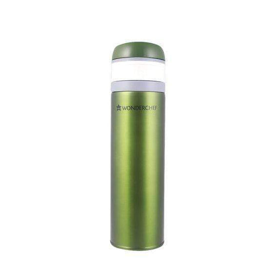 Uni-Bot, 500ml, Olive Green, Double Wall Stainless Steel Vacuum Insulated Hot and Cold Flask, Ultra Light, Spill and Leak Proof, 2 Years Warranty