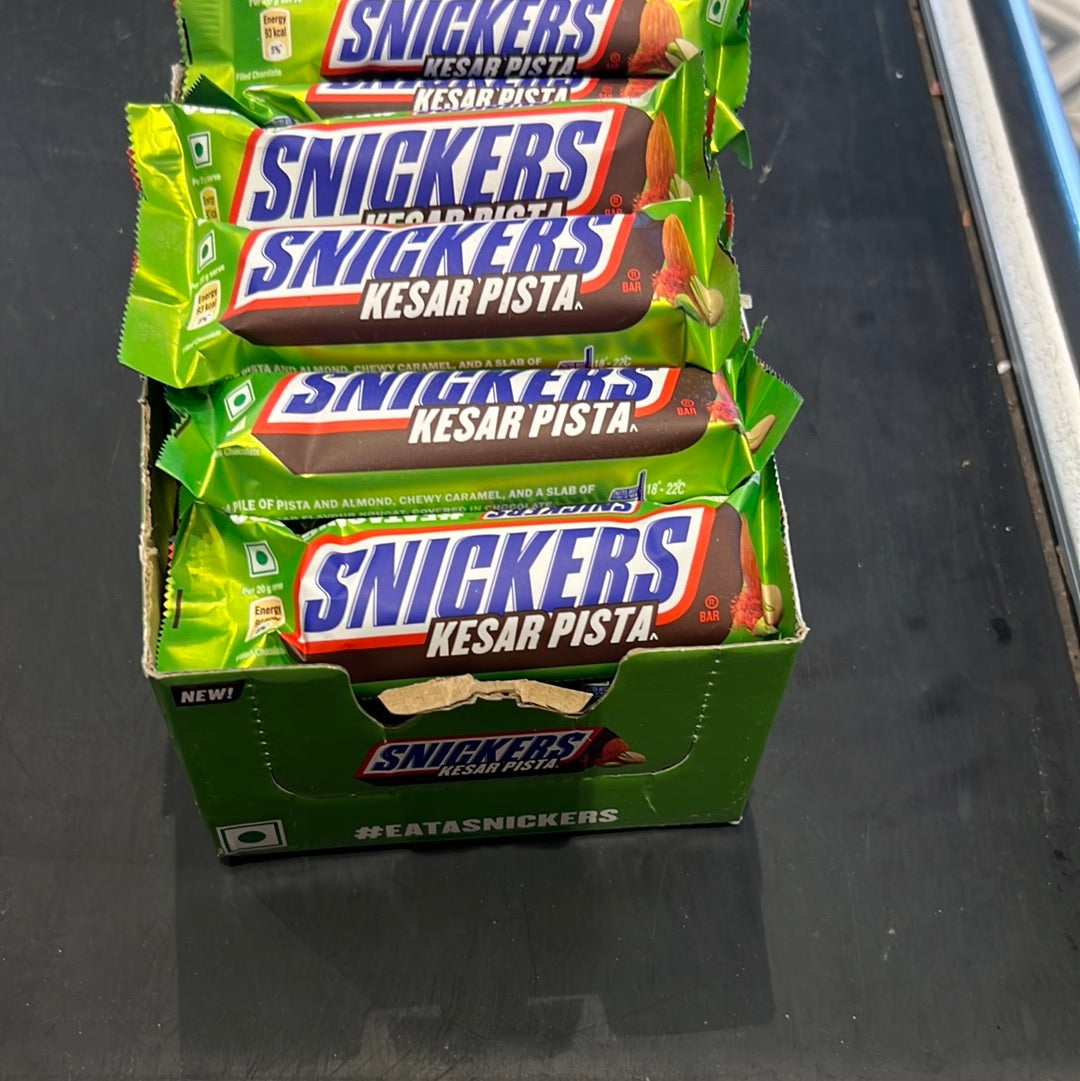 24x Snickers Kesar Pista Chocolate Bar 22g each - Pack of 22g