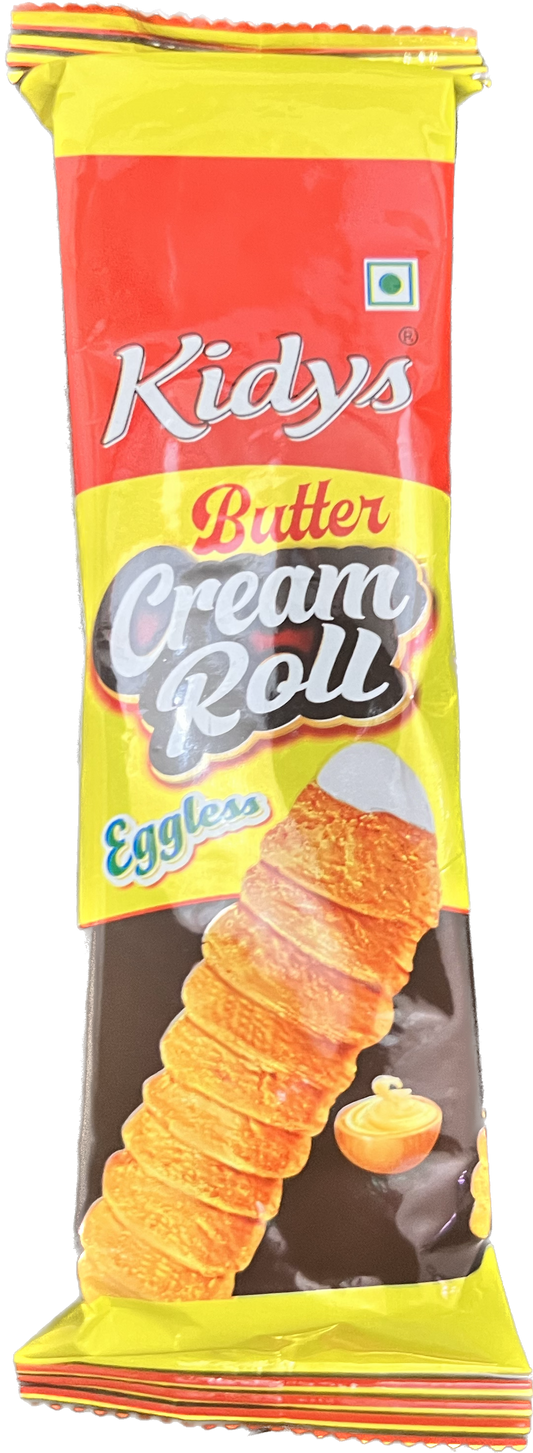 48x Kidys Butter Cream Roll Eggless, Pack of 48 (35g each)