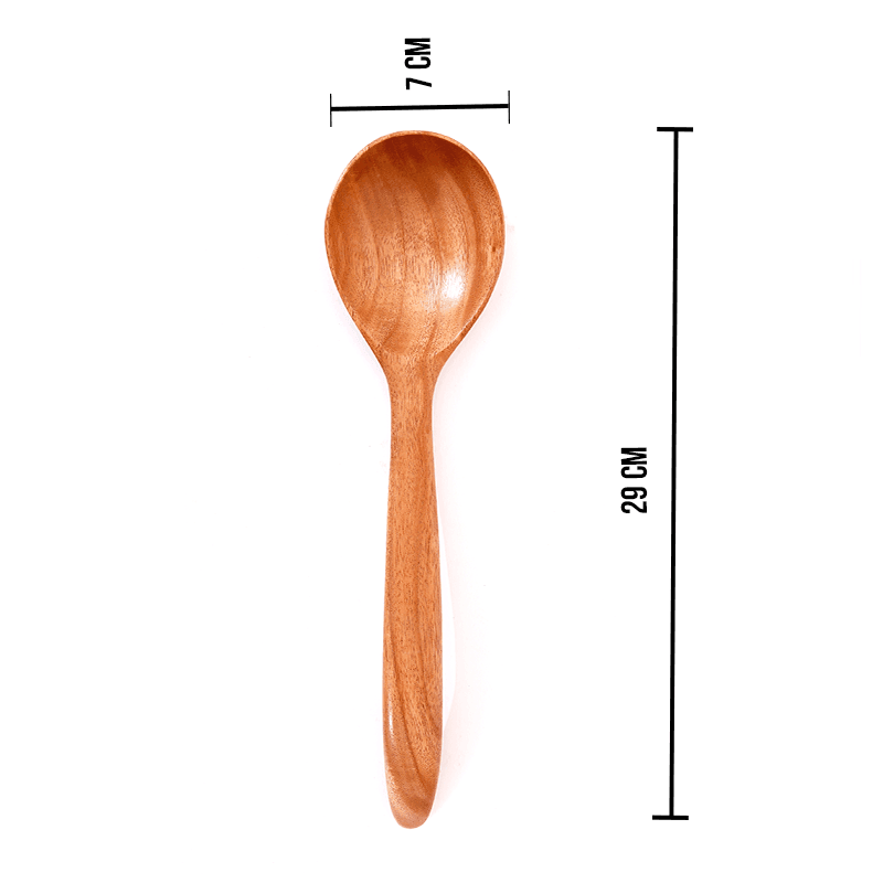100% Natural Neem Wood Cooking & Serving Spoons/Spatula/Ladles, Set of 6, Toxin-free, Anti-microbial