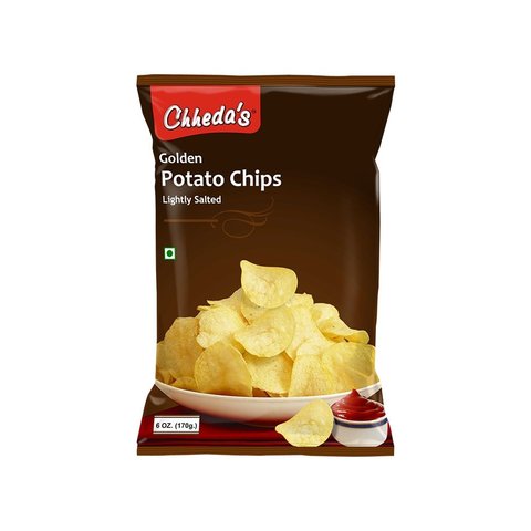 Chheda's Golden Potato Chips (Lightly Salted) - 170g