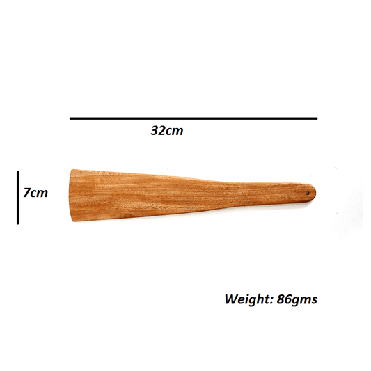 Wooden Spatula for Cooking [ Flip | 32cm | Neem Wood ]